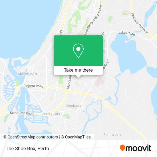 Mapa The Shoe Box
