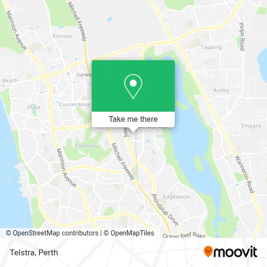 Mapa Telstra