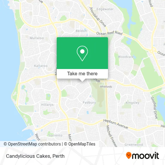 Mapa Candylicious Cakes