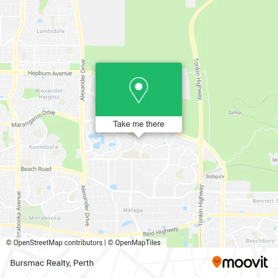 Mapa Bursmac Realty