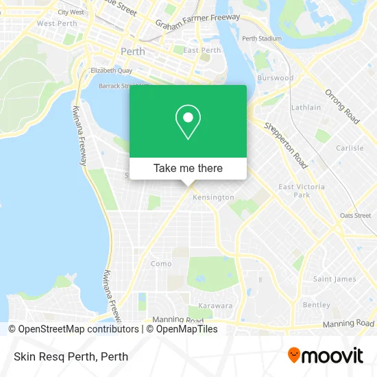 Mapa Skin Resq Perth