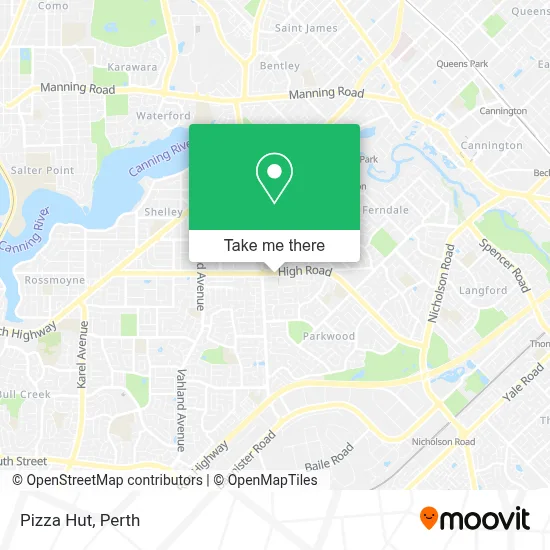 Mapa Pizza Hut