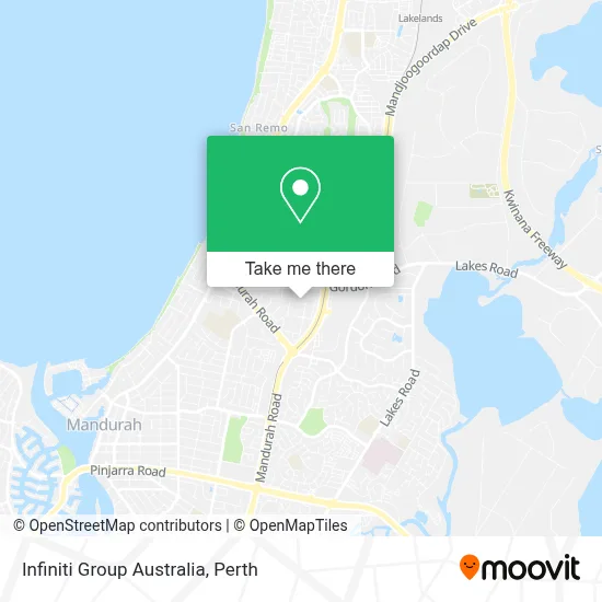Mapa Infiniti Group Australia