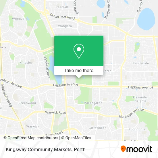 Mapa Kingsway Community Markets