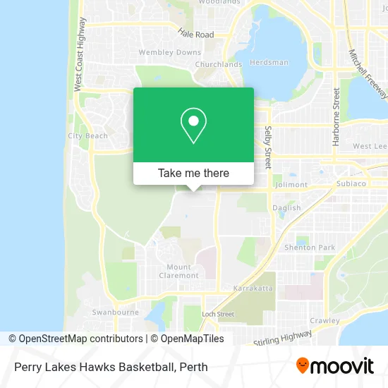 Mapa Perry Lakes Hawks Basketball