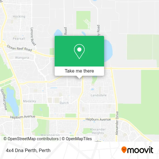 Mapa 4x4 Dna Perth