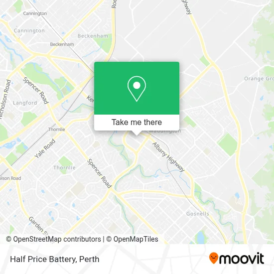 Mapa Half Price Battery