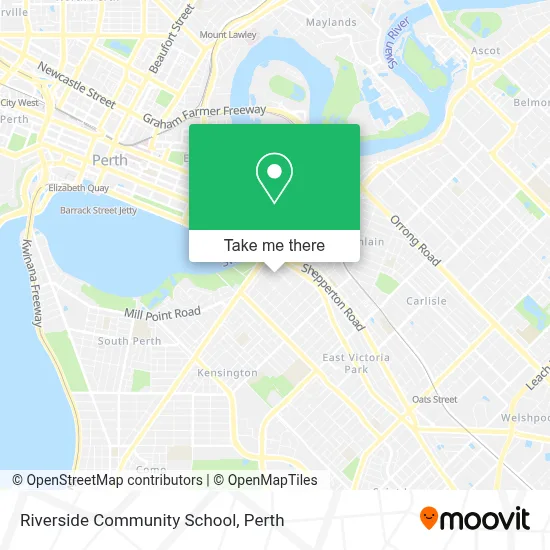 Riverside Community School map