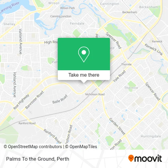 Mapa Palms To the Ground