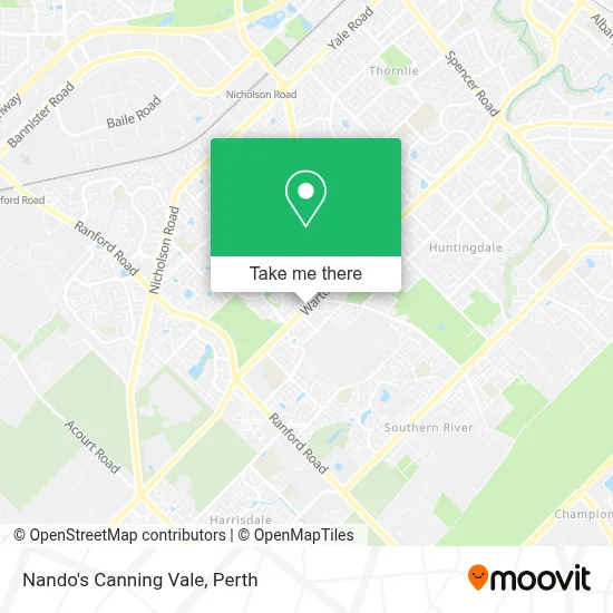 Mapa Nando's Canning Vale