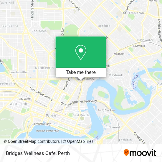 Mapa Bridges Wellness Cafe