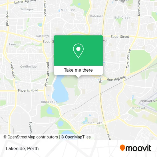 Mapa Lakeside