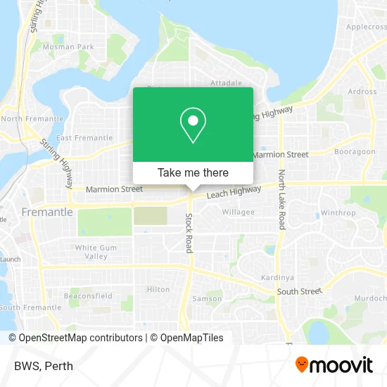 Mapa Bws