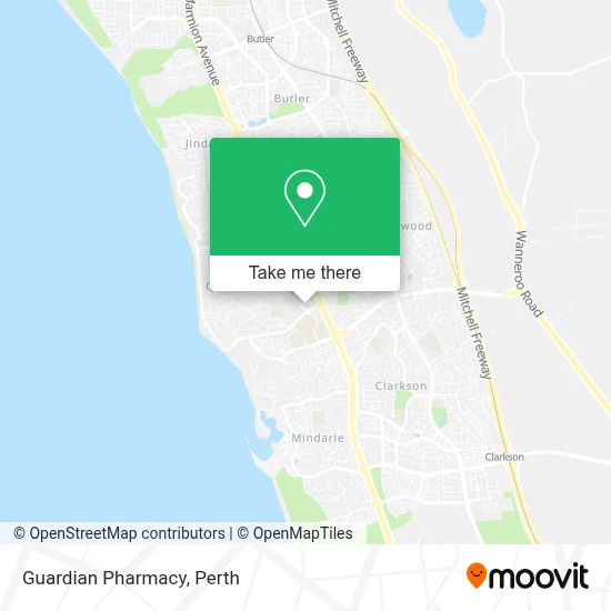 Mapa Guardian Pharmacy
