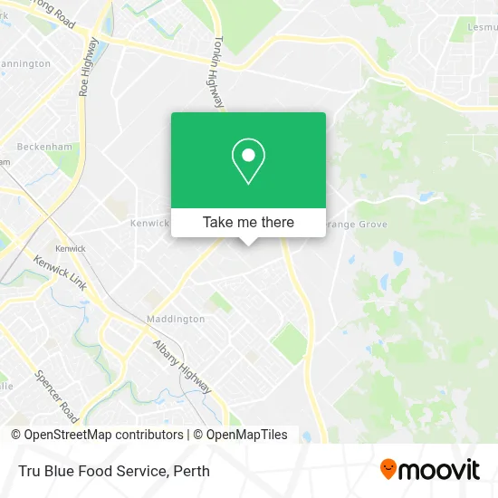 Mapa Tru Blue Food Service