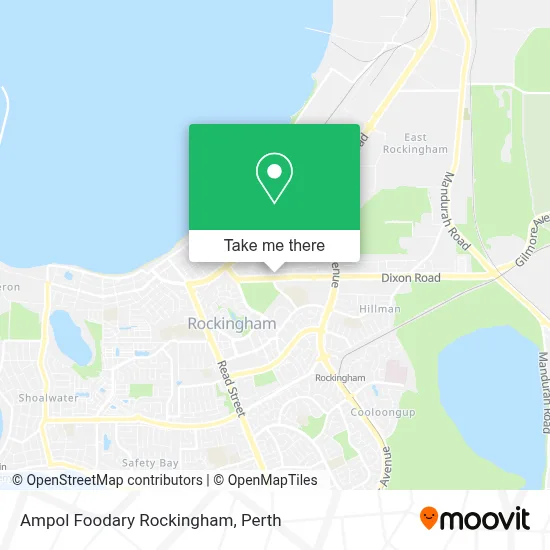 Mapa Ampol Foodary Rockingham