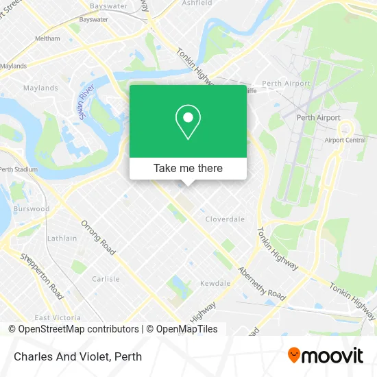 Mapa Charles And Violet