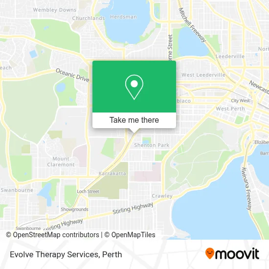 Mapa Evolve Therapy Services