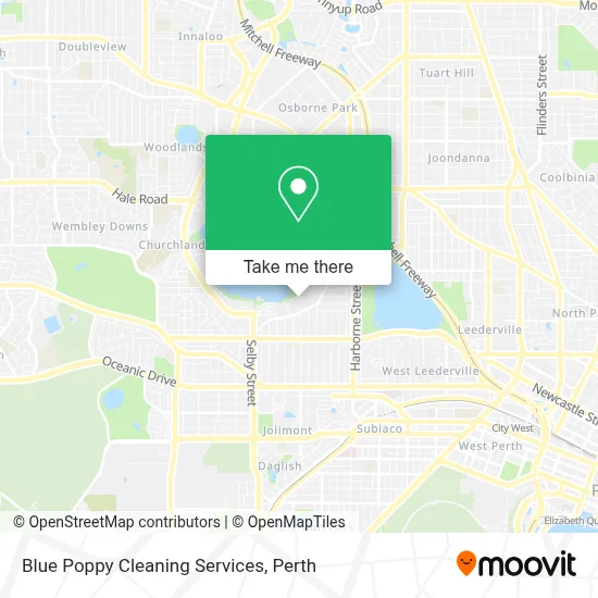 Mapa Blue Poppy Cleaning Services