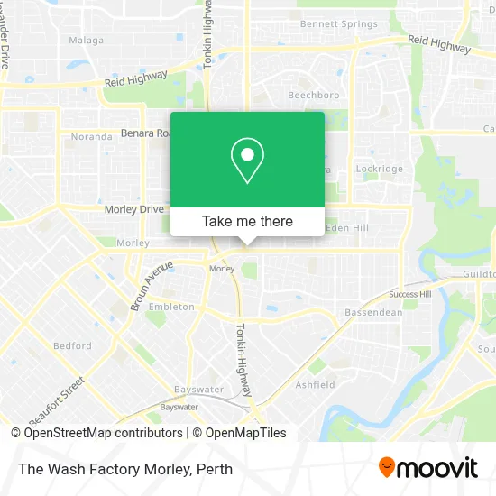 Mapa The Wash Factory Morley