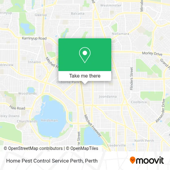 Mapa Home Pest Control Service Perth