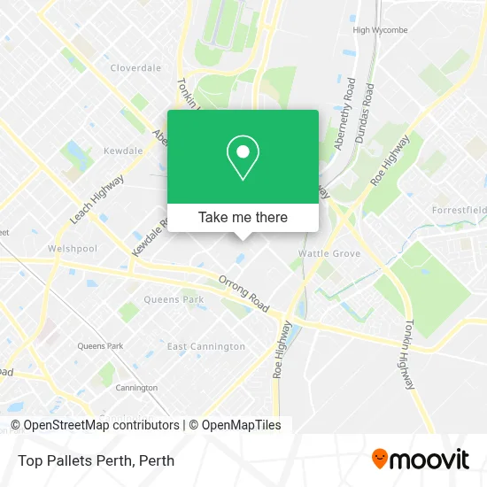 Mapa Top Pallets Perth