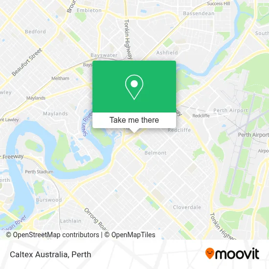 Mapa Caltex Australia