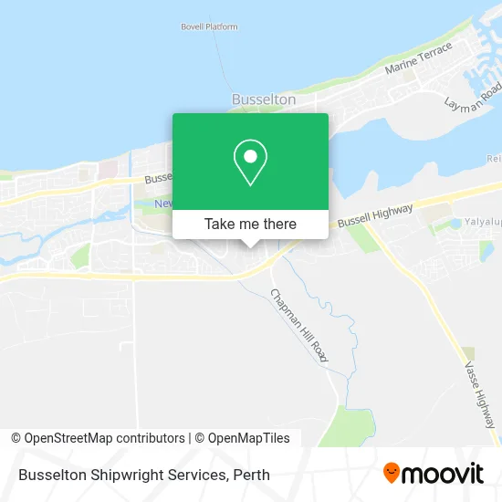Mapa Busselton Shipwright Services