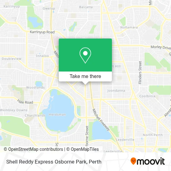 Mapa Shell Reddy Express Osborne Park