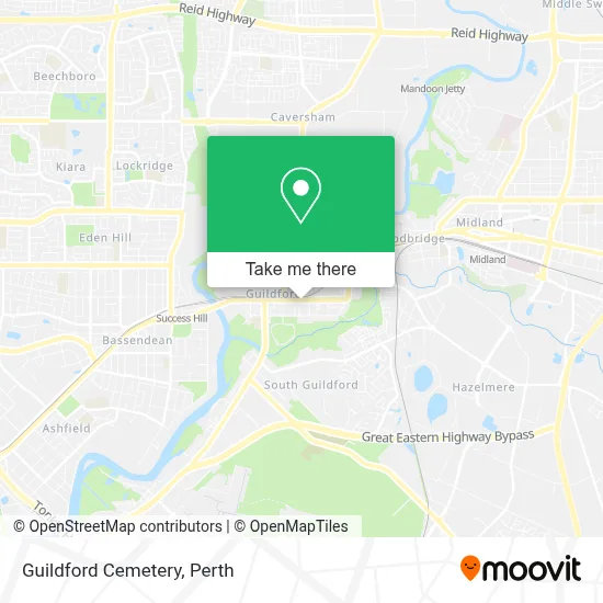 Mapa Guildford Cemetery