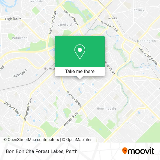 Bon Bon Cha Forest Lakes map