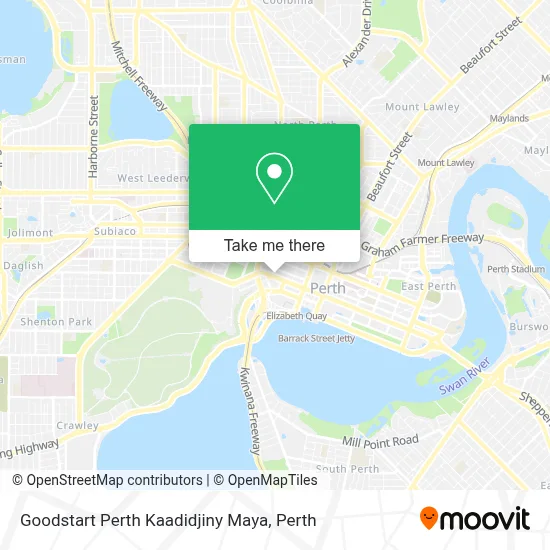 Mapa Goodstart Perth Kaadidjiny Maya