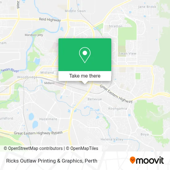 Ricks Outlaw Printing & Graphics map