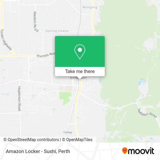 Mapa Amazon Locker - Sushi