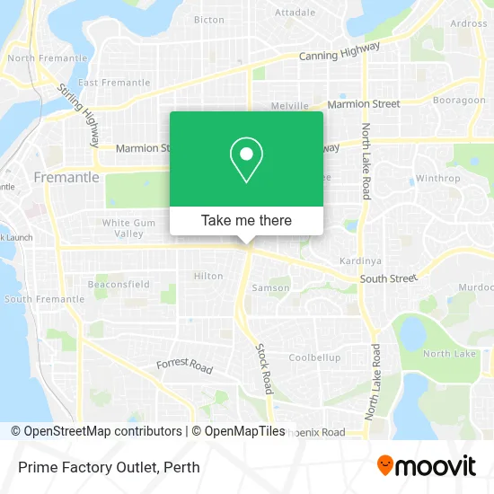 Mapa Prime Factory Outlet