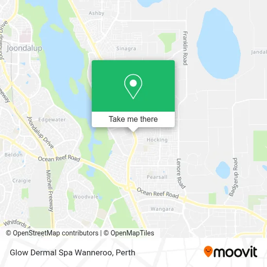 Mapa Glow Dermal Spa Wanneroo