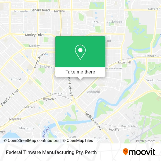 Mapa Federal Tinware Manufacturing Pty