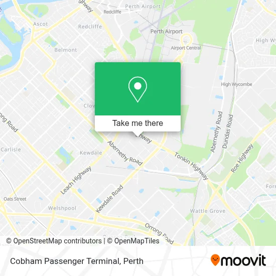 Mapa Cobham Passenger Terminal