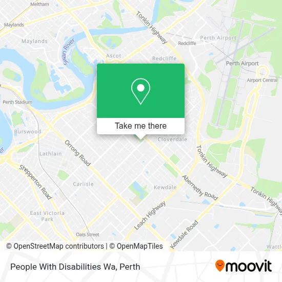 Mapa People With Disabilities Wa