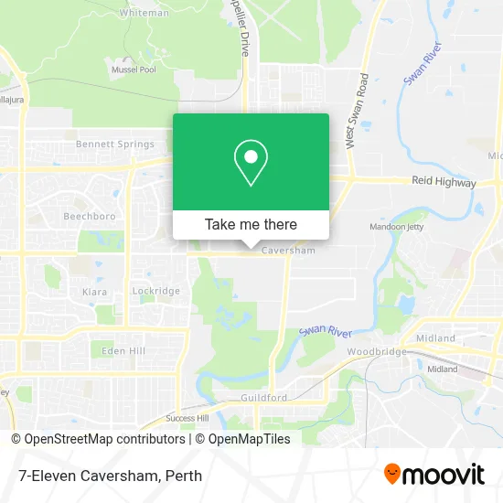 Mapa 7-Eleven Caversham
