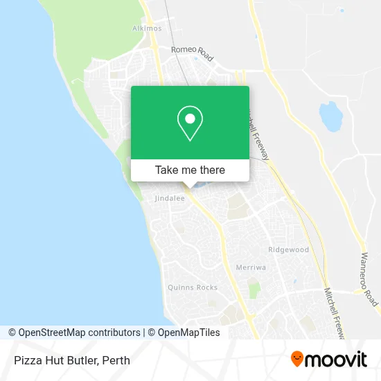 Mapa Pizza Hut Butler