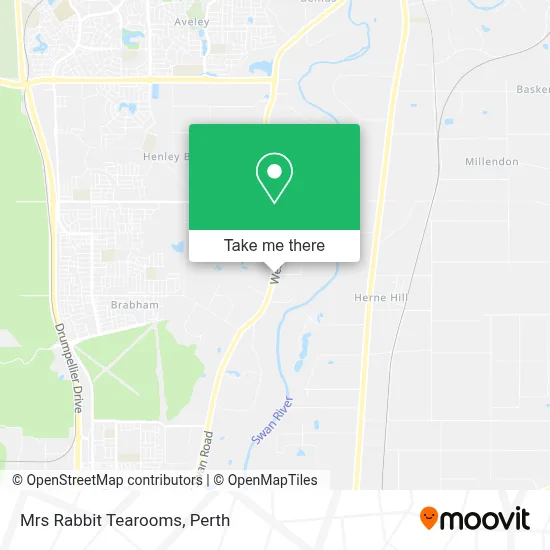 Mapa Mrs Rabbit Tearooms