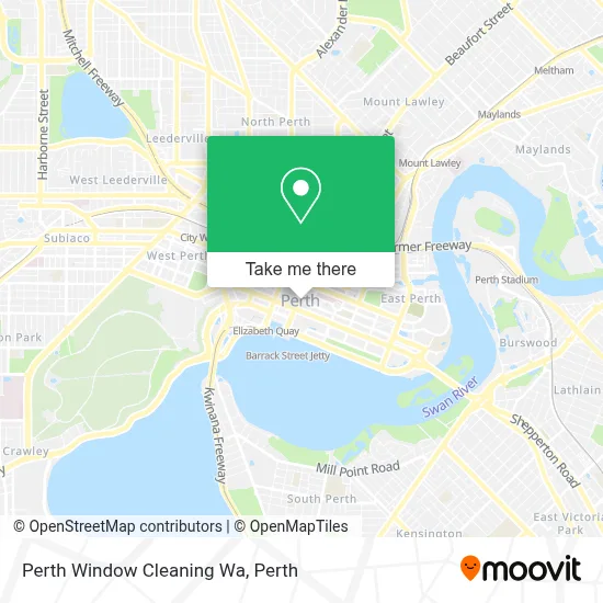 Mapa Perth Window Cleaning Wa