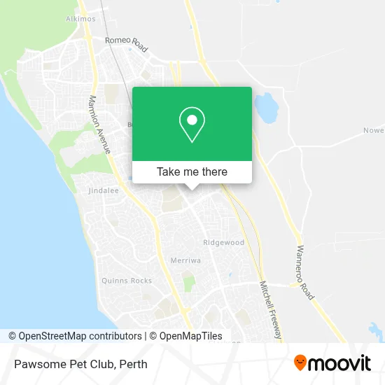 Mapa Pawsome Pet Club