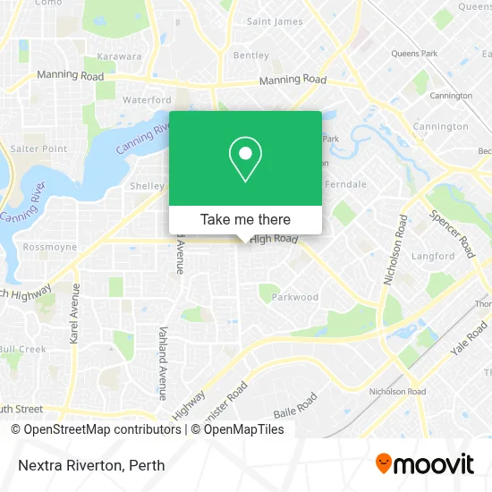 Mapa Nextra Riverton