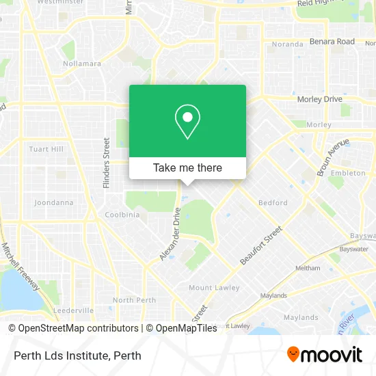 Mapa Perth Lds Institute