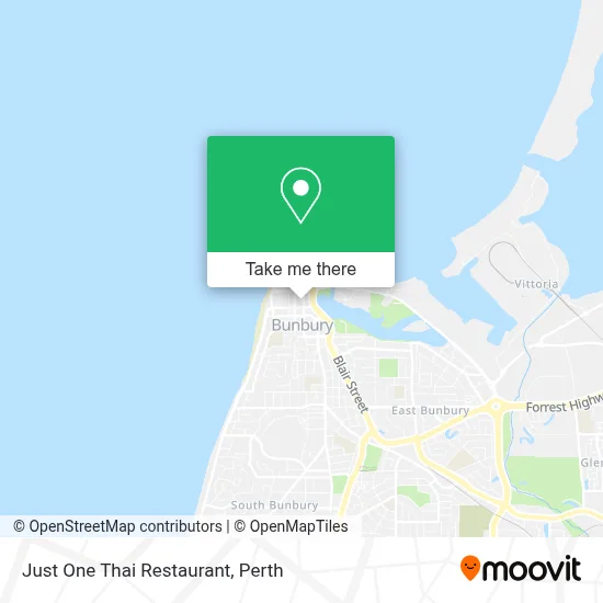 Mapa Just One Thai Restaurant