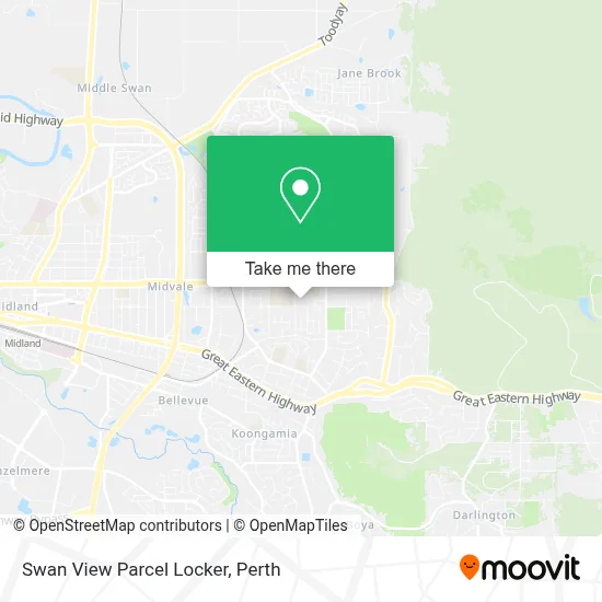 Swan View Parcel Locker map