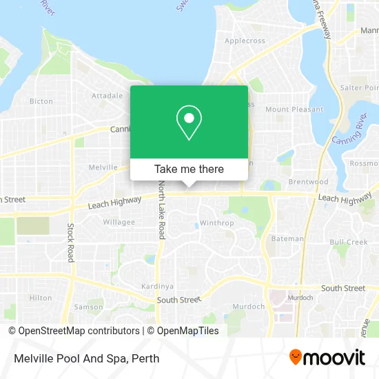 Mapa Melville Pool And Spa
