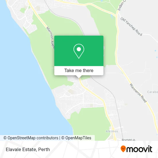 Mapa Elavale Estate